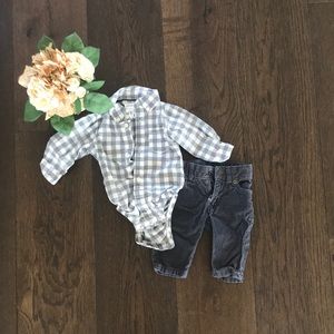 [Carter’s] one piece button up with matching pants